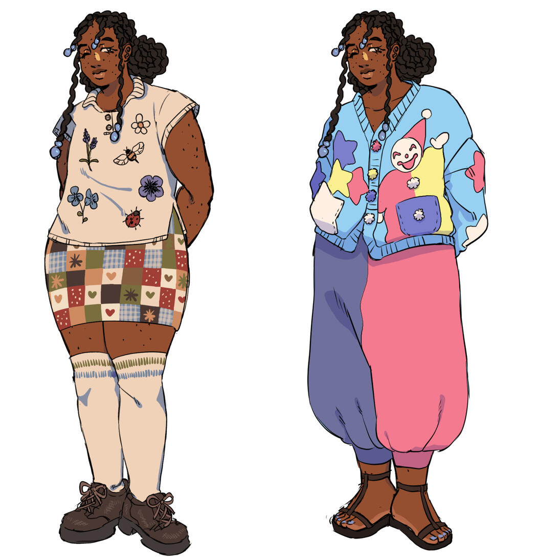 Mahohana character ella's outfits