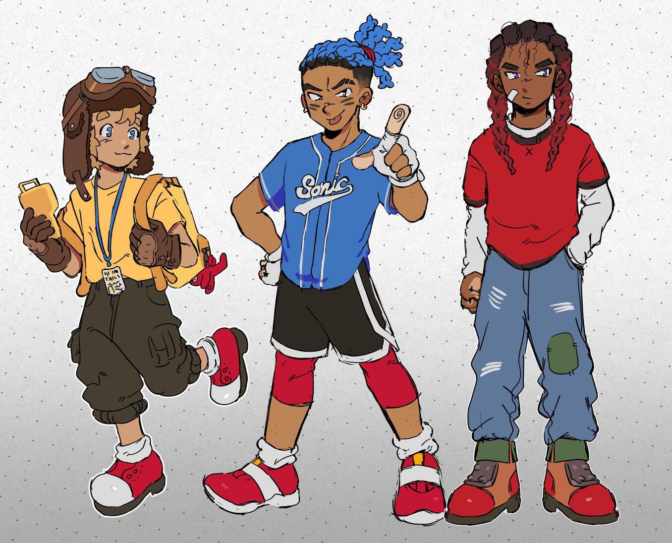 Humanizations based off of Sonic the Hedgehog Characters