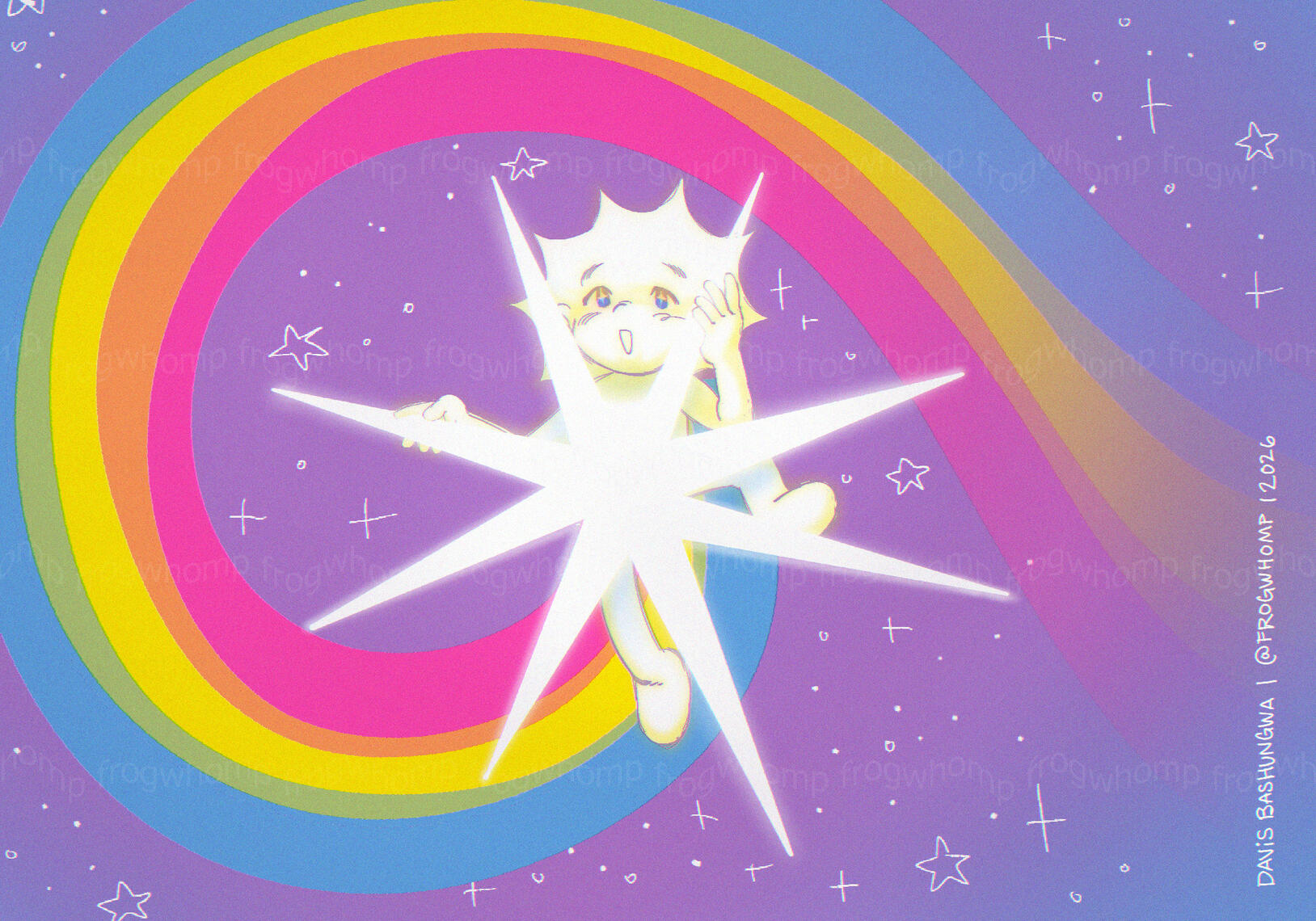 "Shooting Star Kid" Digital Illustration